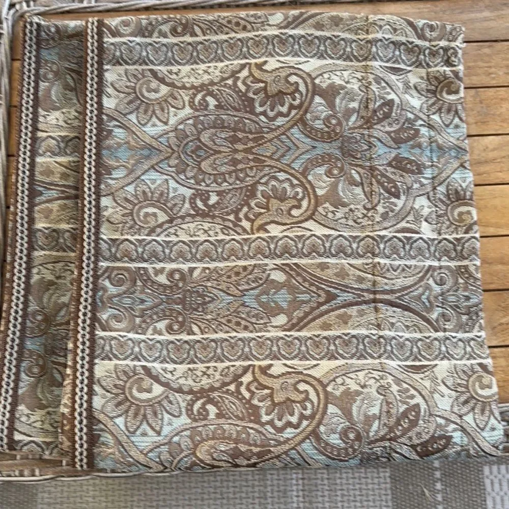 Biltmore Paisley Window Valances (2) 80”x18”